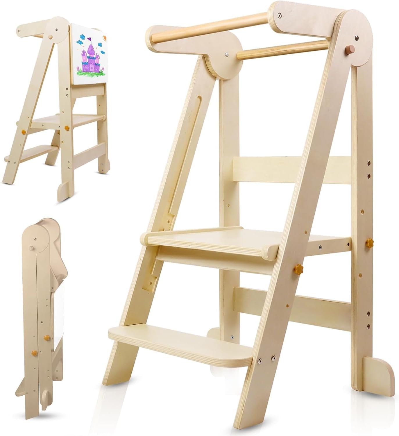 Toddler Learning Tower - Tour de cuisine pliable pour tout-petits,