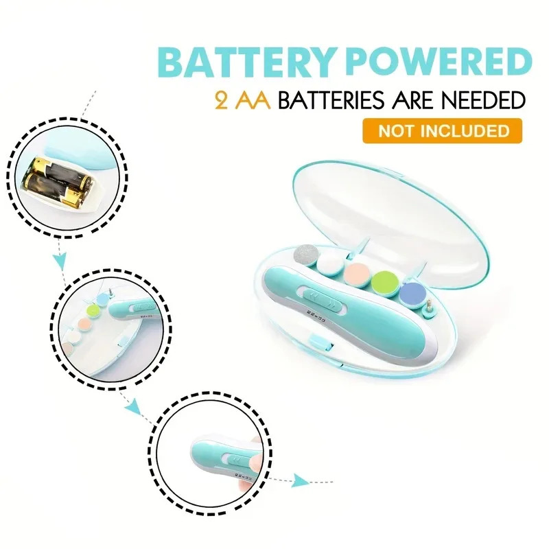 Baby Nail Trimmer Electric - Coupe-ongles pour bébé - Lime à