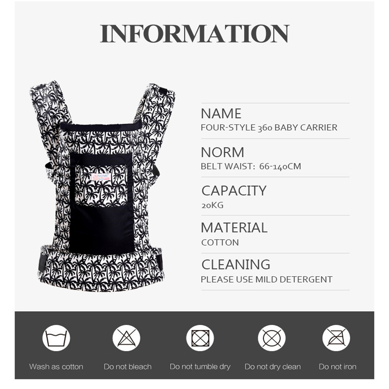 Porte-bébé sac à dos 3 en 1 ch - Ergonomic Baby Carrier avis et prix